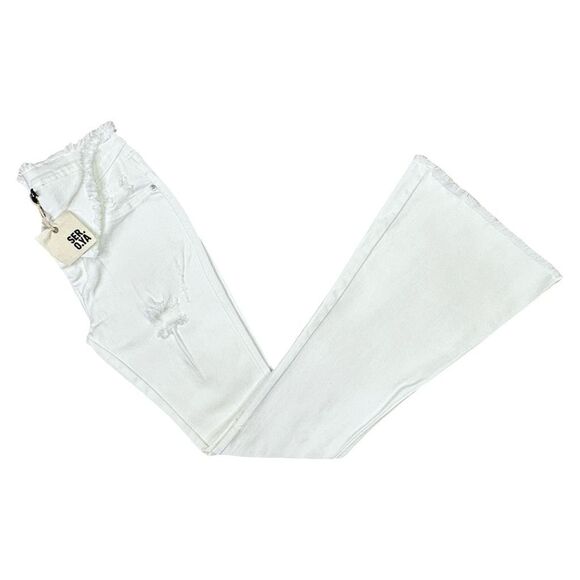 SER.O.YA Olivia Mid-Rise Flare Jeans - Size W26 L35 - White #153 - Picture 5 of 9